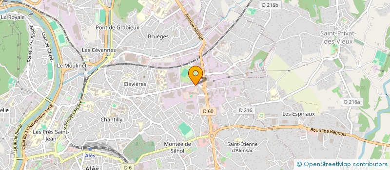 localisation de l'entreprise HELIO WASH  ALES