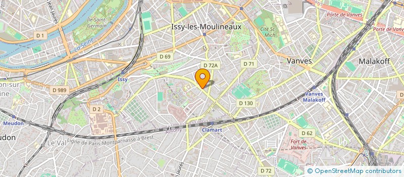 localisation de l'entreprise HELIO2 à ISSY-LES-MOULINEAUX