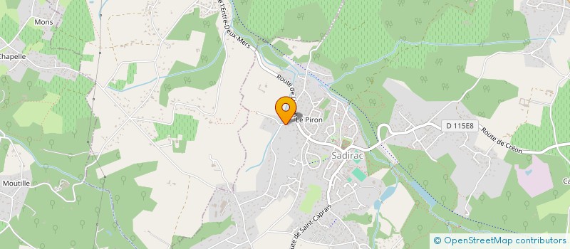 localisation de l'entreprise HELIOBAT  SADIRAC