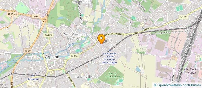 localisation de l'entreprise HELIOCAR à SAINT-GERMAIN-LES-ARPAJON
