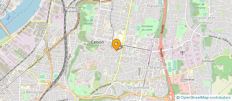 localisation de l'entreprise HELIODYN  CENON