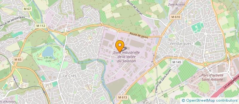 localisation de l'entreprise HELIOFIX à VENDARGUES