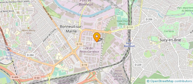 localisation de l'entreprise HELIONEX à BONNEUIL-SUR-MARNE