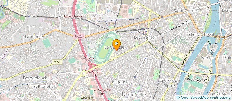 localisation de l'entreprise HELIOP à TOULOUSE