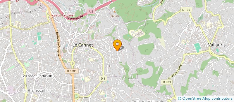 localisation de l'entreprise HELIOPOLIS à LE CANNET