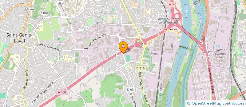 localisation de l'entreprise HELIOPROCESS  IRIGNY