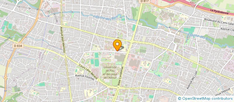 localisation de l'entreprise HELIOPROJET à PAU