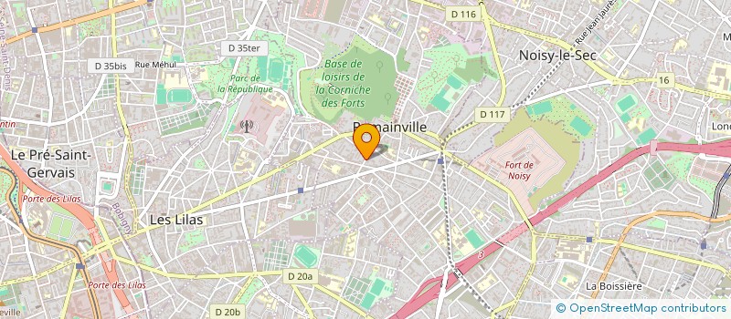 localisation de l'entreprise HELIOR à ROMAINVILLE