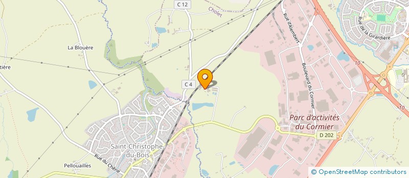 localisation de l'entreprise HELIOREST à CHOLET