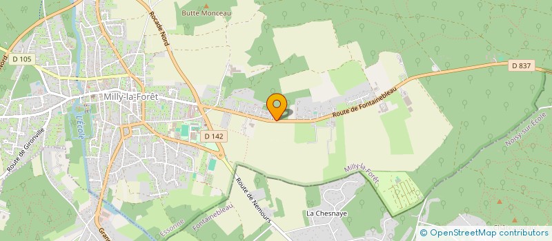 localisation de l'entreprise HELIOS 3 à MILLY-LA-FORET
