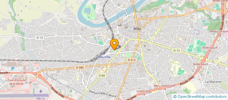 localisation de l'entreprise HELIOS à ALBI