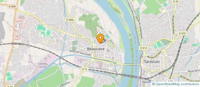 localisation de l'entreprise HELIOS  BEAUCAIRE