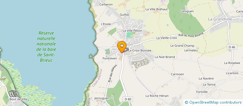 localisation de l'entreprise HELIOS  HILLION