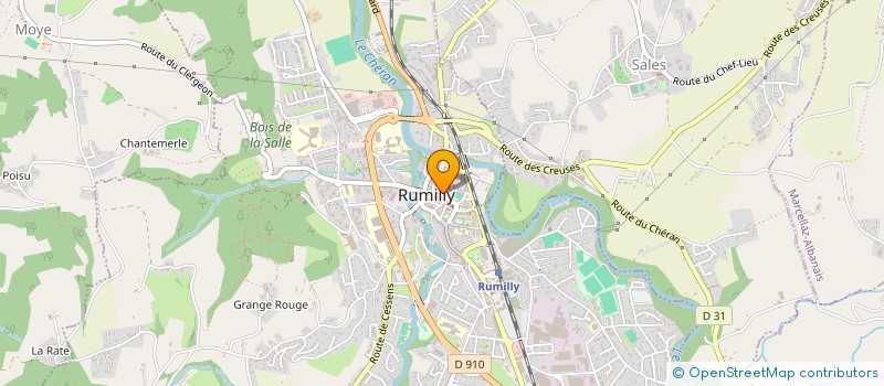 localisation de l'entreprise HELIOS  RUMILLY