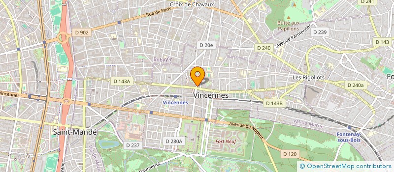 localisation de l'entreprise HELIOS à VINCENNES