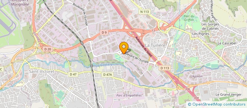 localisation de l'entreprise HELIOS à VITROLLES