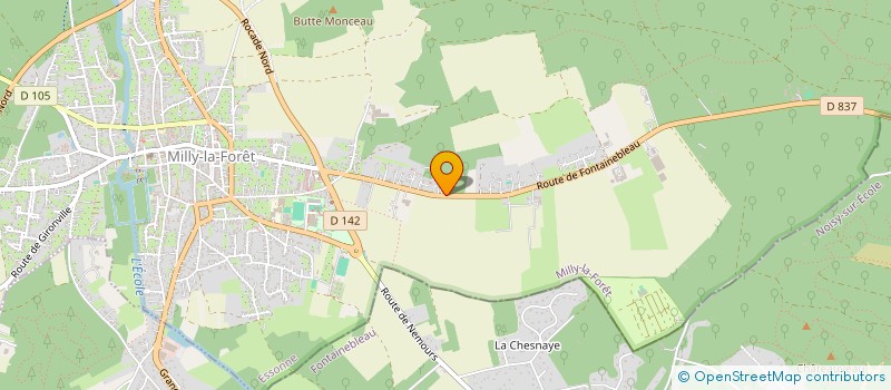 localisation de l'entreprise HELIOS à MILLY-LA-FORET