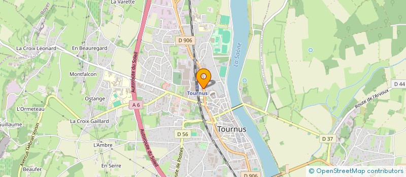 localisation de l'entreprise HELIOS à TOURNUS