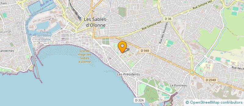 localisation de l'entreprise HELIOS à LES SABLES D'OLONNE