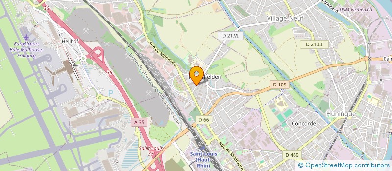 localisation de l'entreprise HELIOS  SAINT-LOUIS