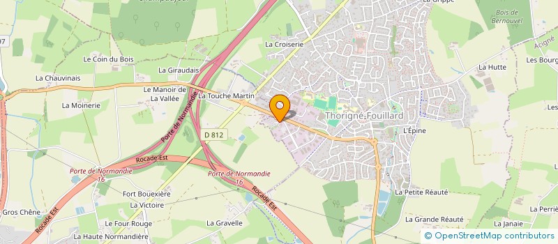 localisation de l'entreprise HELIOS  THORIGNE-FOUILLARD