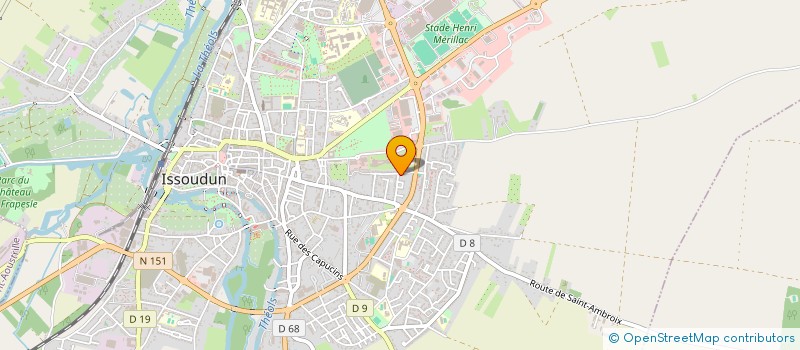localisation de l'entreprise HELIOS à ISSOUDUN