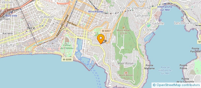 localisation de l'entreprise HELIOS à NICE