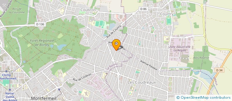 localisation de l'entreprise HELIOS à MONTFERMEIL