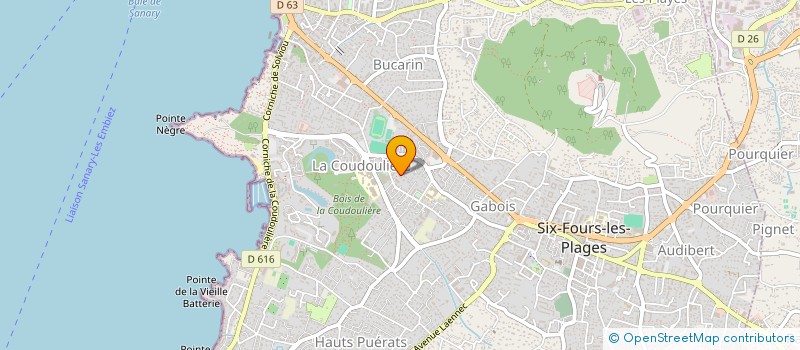 localisation de l'entreprise HELIOS à SIX-FOURS-LES-PLAGES