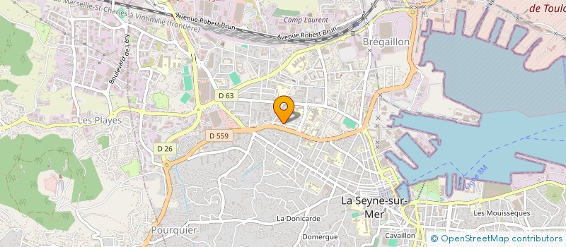 localisation de l'entreprise HELIOS à LA SEYNE-SUR-MER