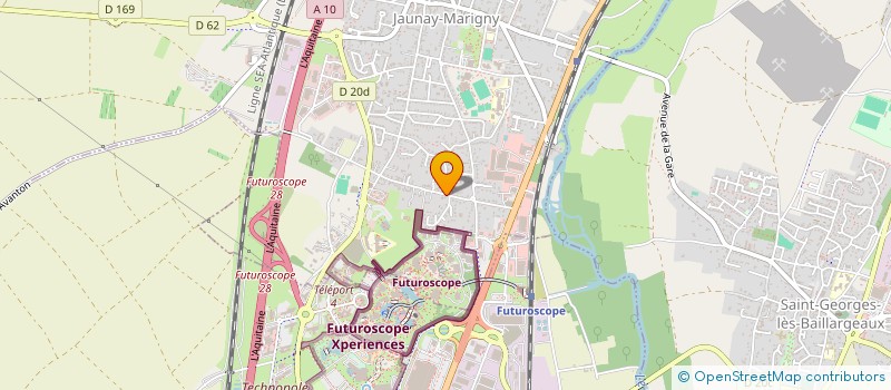 localisation de l'entreprise HELIOS  JAUNAY-MARIGNY