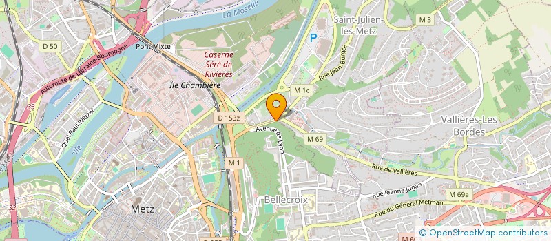 localisation de l'entreprise HELIOS à SAINT-JULIEN-LES-METZ
