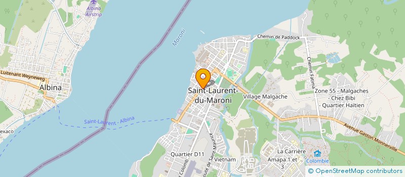 localisation de l'entreprise HELIOS à SAINT-LAURENT-DU-MARONI