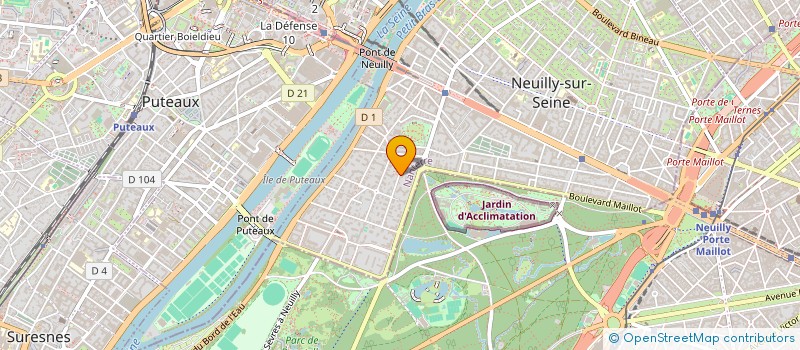 localisation de l'entreprise HELIOS à NEUILLY-SUR-SEINE