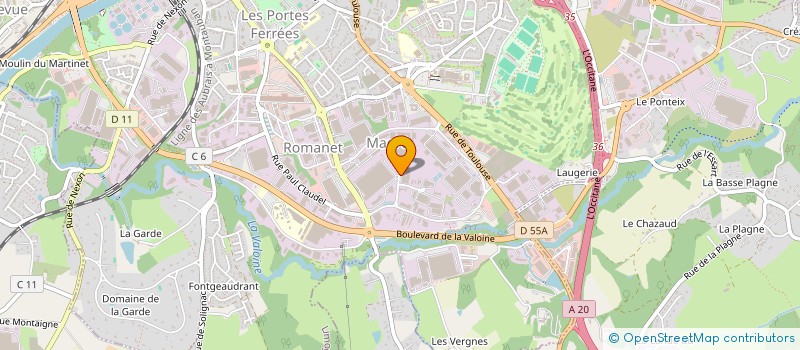 localisation de l'entreprise HELIOS à LIMOGES