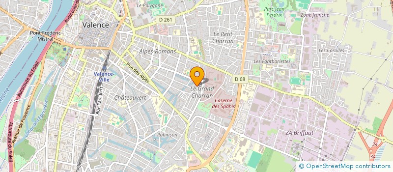 localisation de l'entreprise HELIOS à VALENCE
