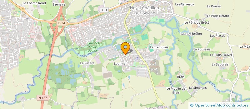 localisation de l'entreprise HELIOS  NOYAL-CHATILLON-SUR-SEICHE