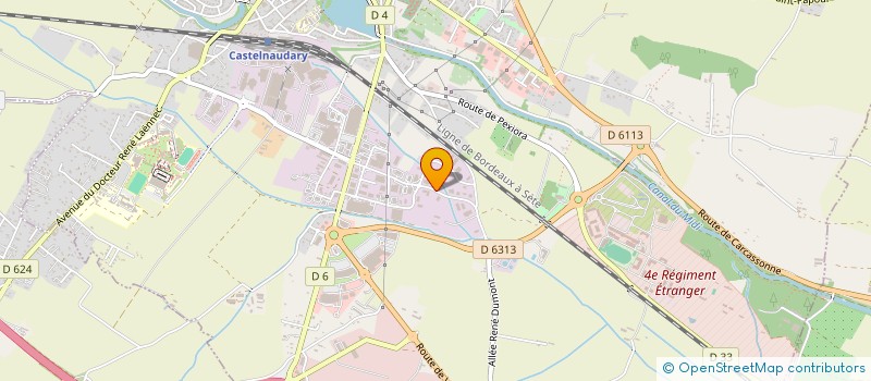 localisation de l'entreprise HELIOS à CASTELNAUDARY