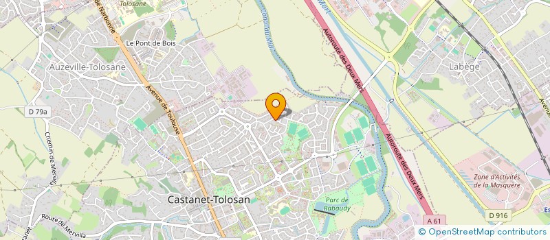 localisation de l'entreprise HELIOS à CASTANET-TOLOSAN