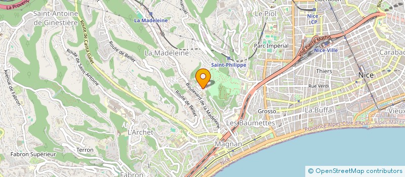 localisation de l'entreprise HELIOS  NICE