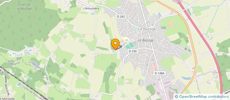 localisation de l'entreprise HELIOS  LA BAZOGE