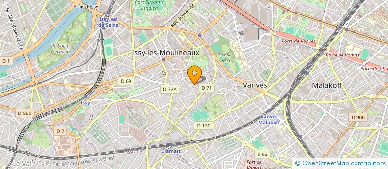 localisation de l'entreprise HELIOS à ISSY-LES-MOULINEAUX