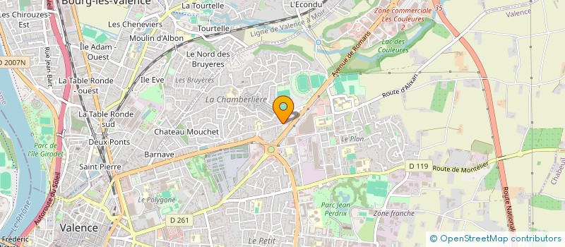 localisation de l'entreprise HELIOS  VALENCE