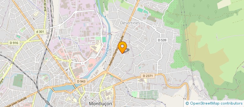 localisation de l'entreprise HELIOS  MONTLUCON