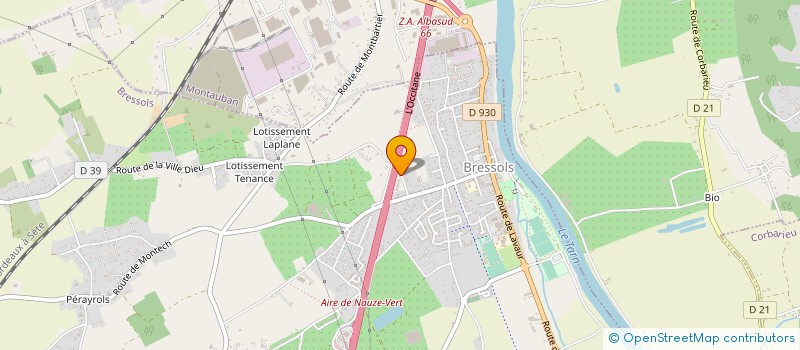 localisation de l'entreprise HELIOS AVENIR  BRESSOLS