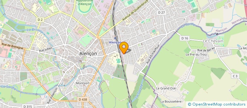 localisation de l'entreprise HELIOS-COM à ALENCON