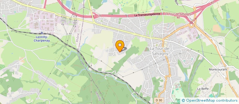 localisation de l'entreprise HELIOS COOP  LA TOUR-DE-SALVAGNY