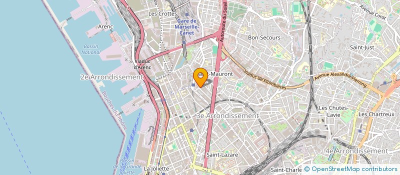 localisation de l'entreprise HELIOS FERMETURES à MARSEILLE