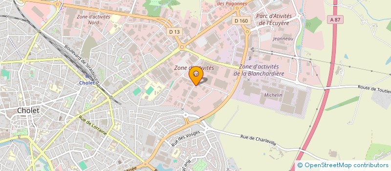 localisation de l'entreprise HELIOS IMMOBILIER à CHOLET
