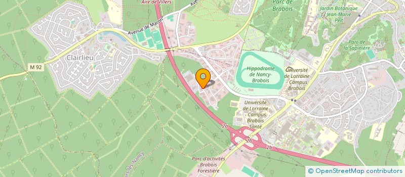localisation de l'entreprise HELIOS INFOPAGES à VANDŒUVRE-LES-NANCY